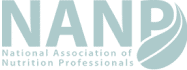 Logo of the national association of nutrition professionals.