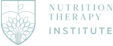 Logo of nutrition therapy institute featuring a shield with a tree and text.